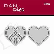 Dan Dies Lite flettet hjerte dies 1 stk