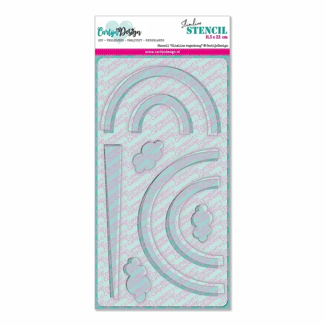 CarlijnDesign CDSC-0012 sjablong regnbue slimline
