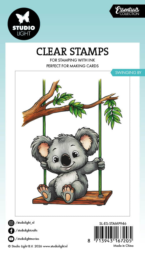Studio Light Essentials Swinging by Koala stempel koala