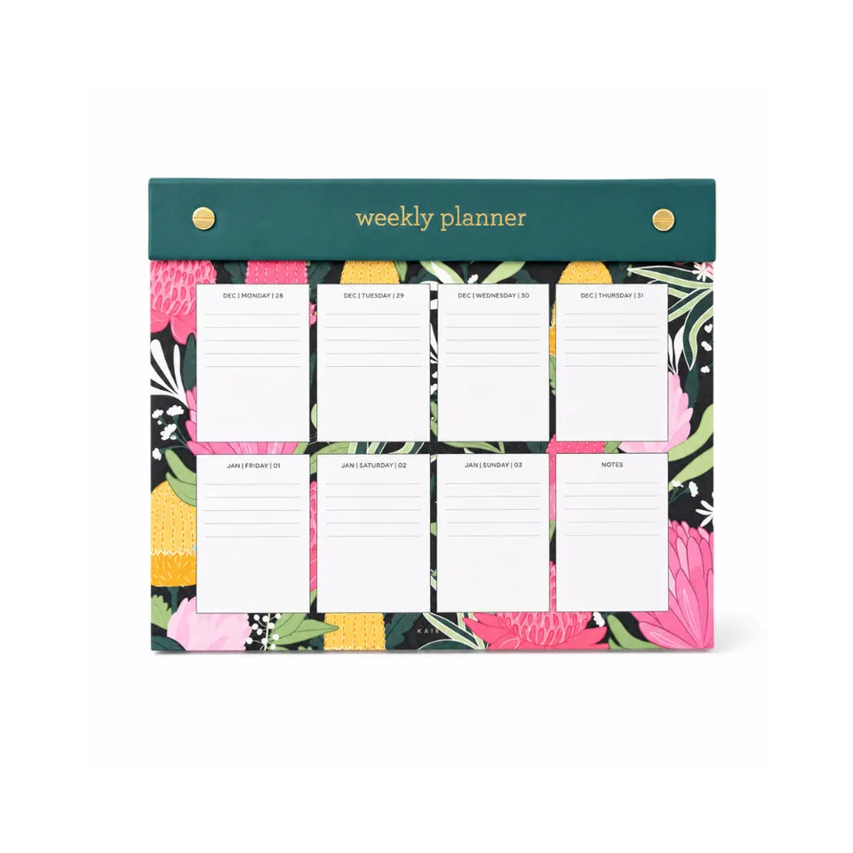 KaiserCraft 2027 Medium Weekly skrivebordskalender lagoon