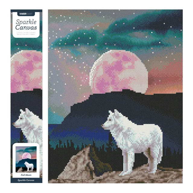 KaiserCraft Sparkle Kits Full Moon diamond painting 40x50