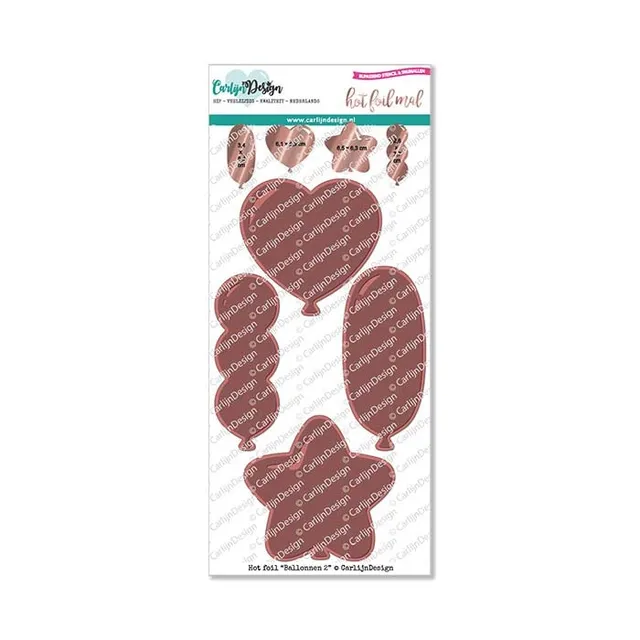 CarlijnDesign Ballonger 2 CDHF-0015 hot foil bursdag