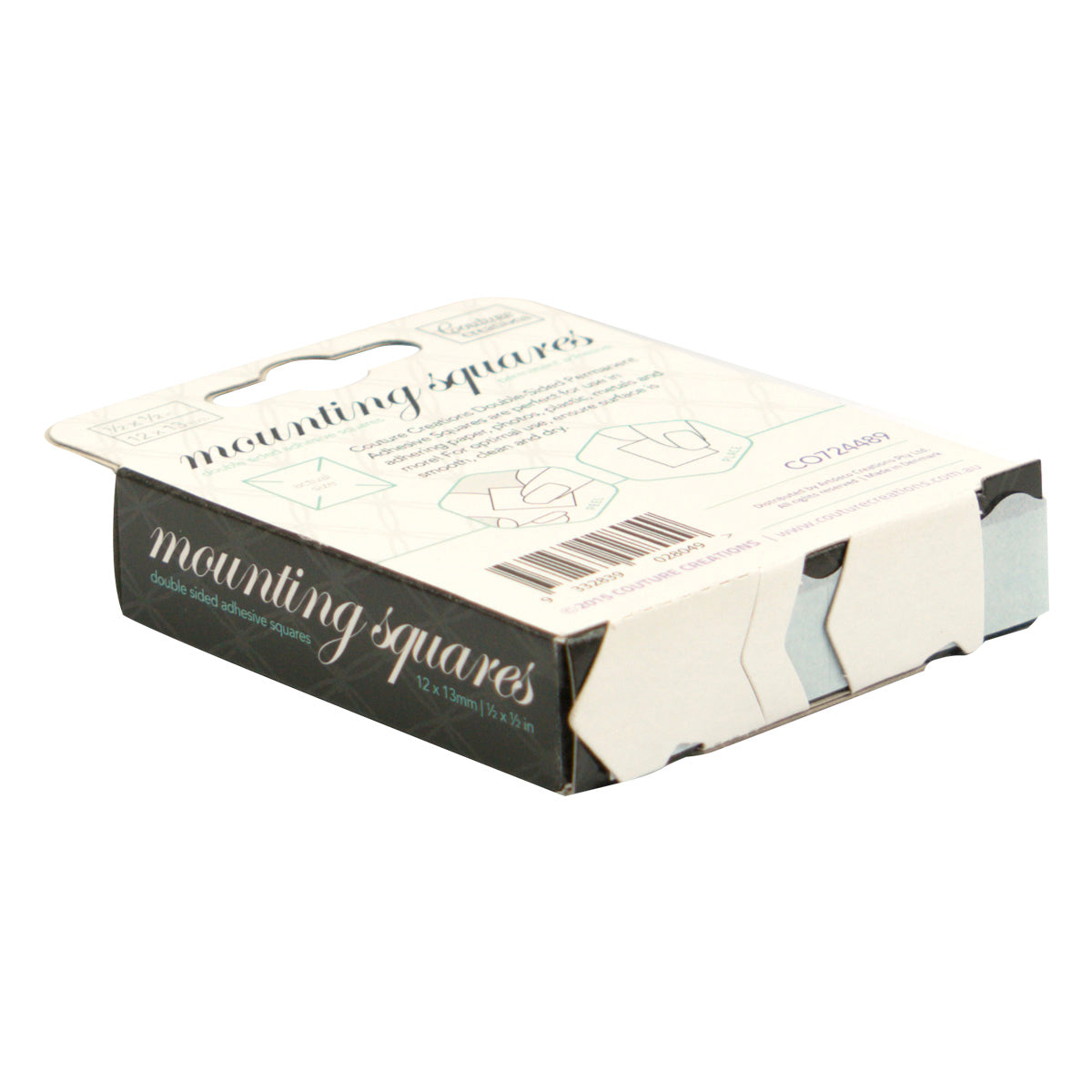 Couture Creations Mounting Squares limputer hvite 500 stk