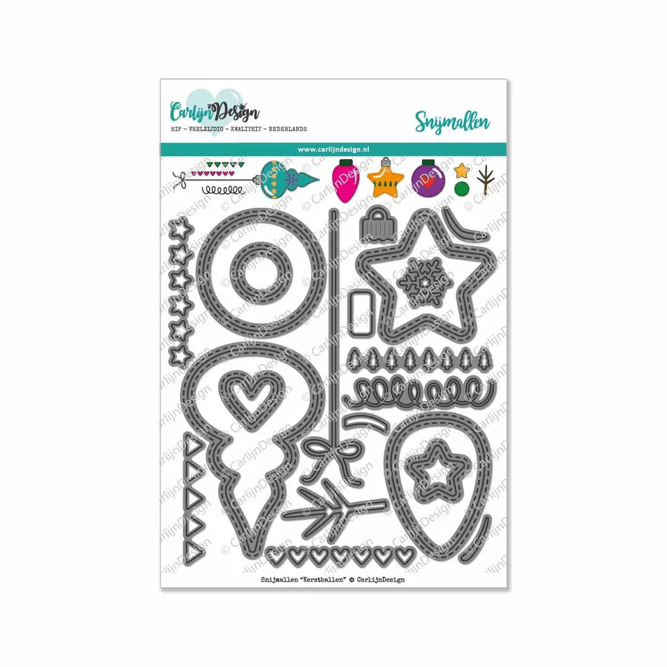CarlijnDesign CDSN-0028 Kerstballen stor dies julekuler jul