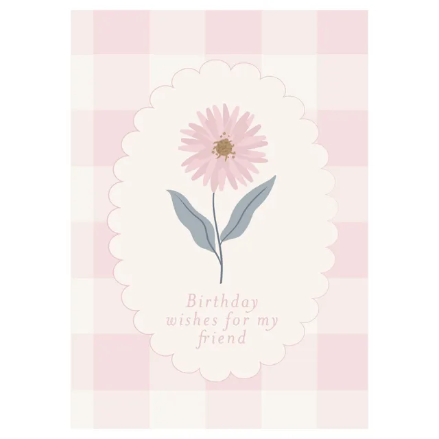 KaiserCraft Garden Meadow For My Friend gratulasjonskort 13x18