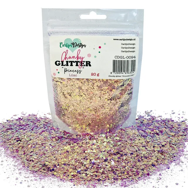 CarlijnDesign Chunky Glitter CDGL-0094 glitter lilla 20 g