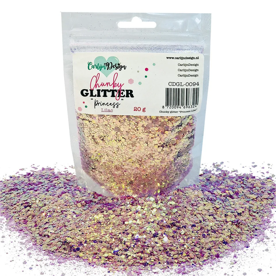 CarlijnDesign Chunky Glitter CDGL-0094 glitter lilla 20 g