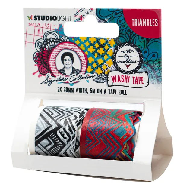 Art by Marlene Triangles washi tape dekor
