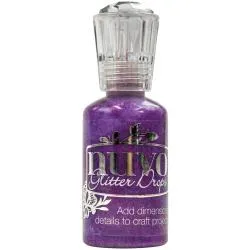 Nuvo Glitter Drops Purple Rain glitterlim lilla