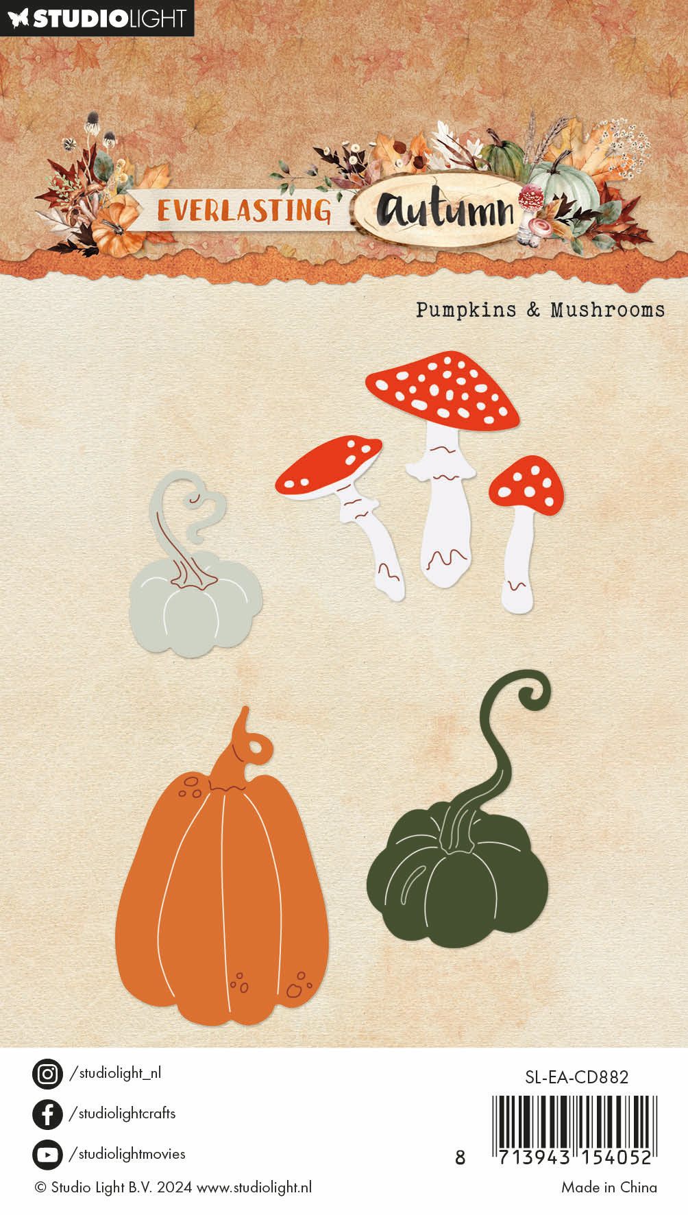 Studio Light Everlasting Autumn Pumpkins dies høstmotiv