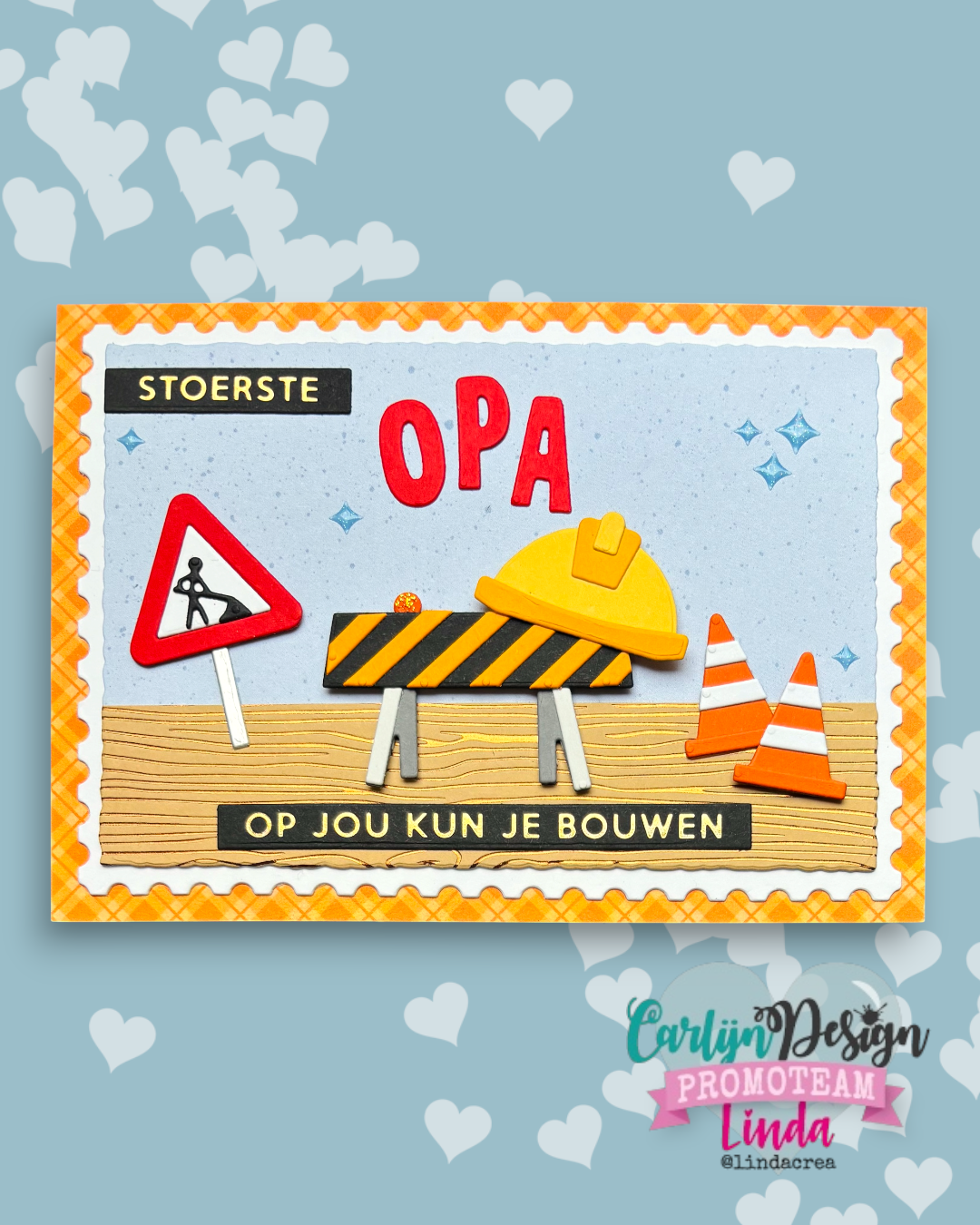 CarlijnDesign CDHF-0092 hot foil-plate papa 6,7x13 cm