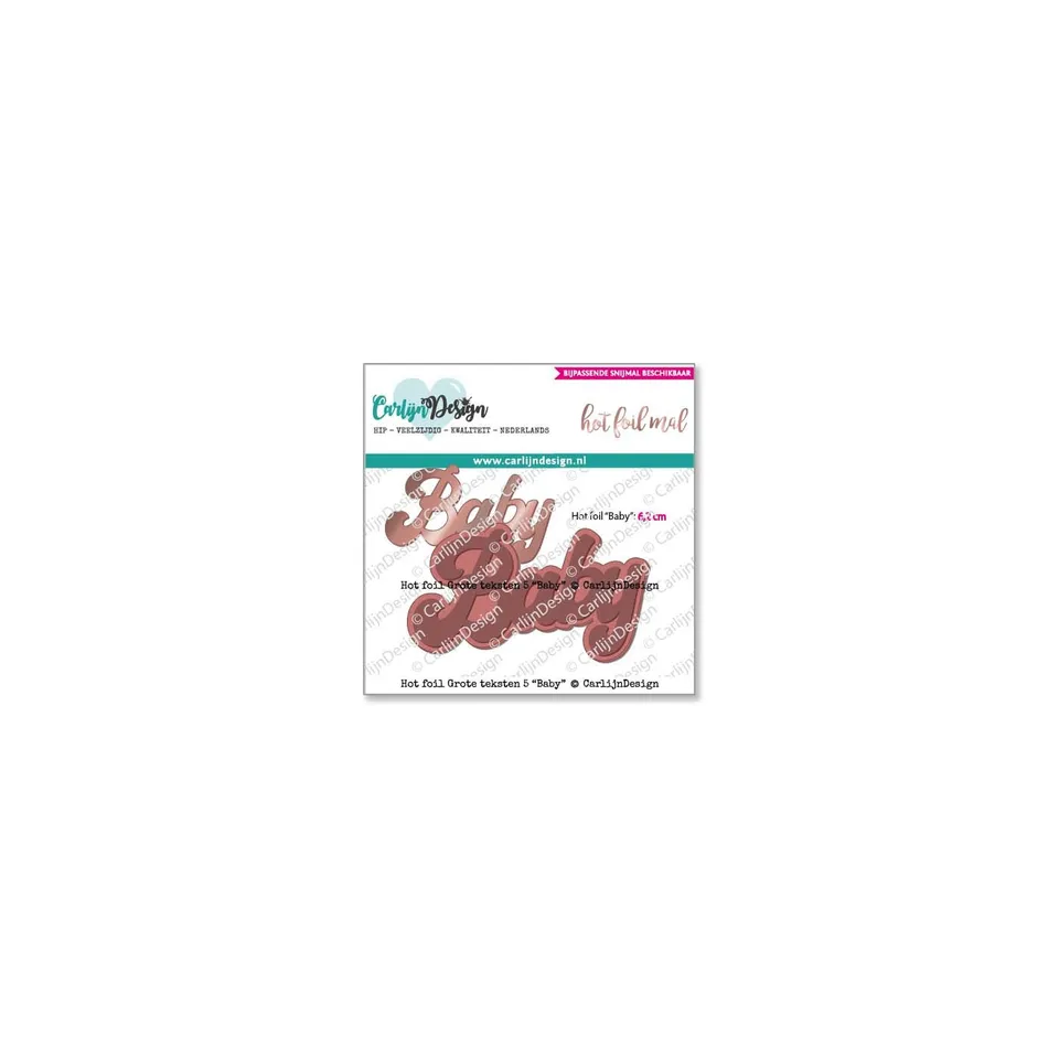 CarlijnDesign CDHF-0017 hot foil-plate baby