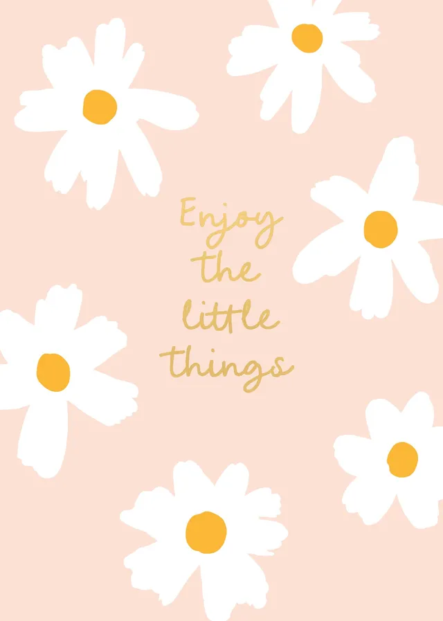 KaiserCraft Sunshine Daisies gratulasjonskort med konvolutt