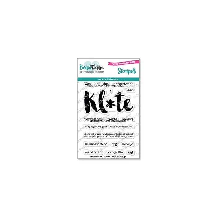 CarlijnDesign Klote CDST-0114 stempel A7 trøst sykdom