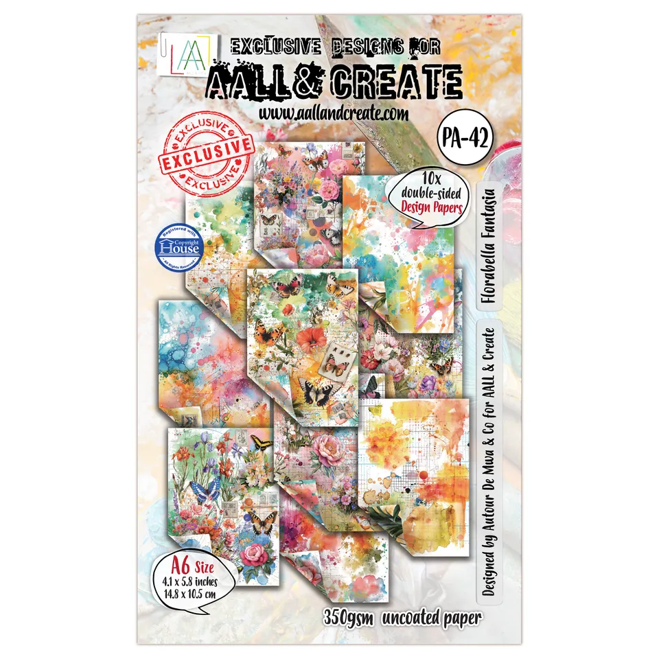 AALL & Create PA-42 Florabella Fantasia papirsett A6