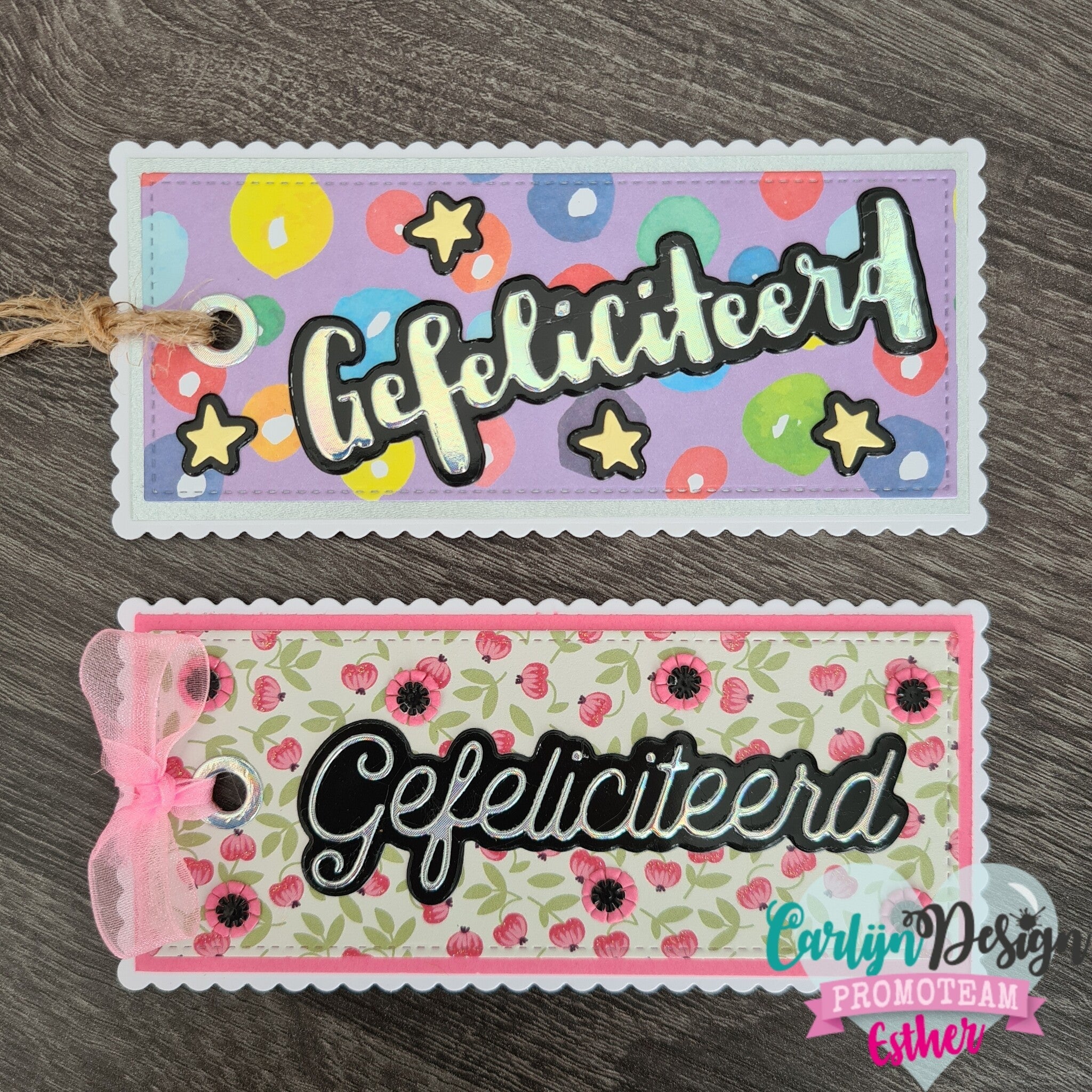 CarlijnDesign Monoline Gefeliciteerd CDSN-0131 dies gratulasjon