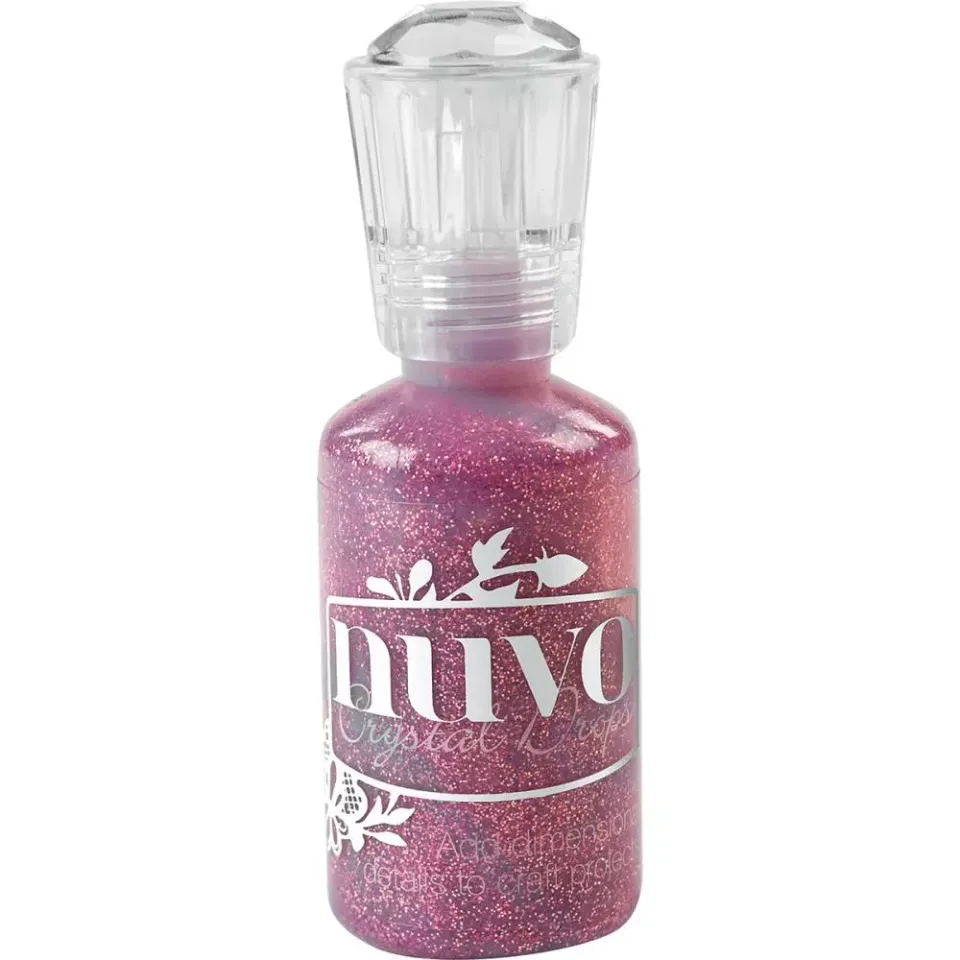 Nuvo Glitter Drops Ruby Slipper glitterlim rød