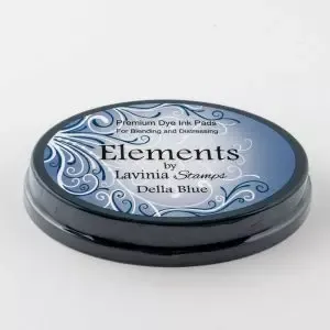 Elements Premium Dye Ink Della Blue blekkpute blå