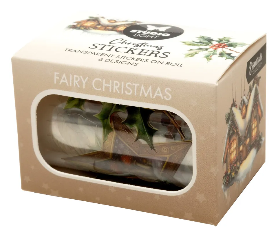 Studio Light Essentials Fairy Christmas klistremerker 5 m 6 motiv