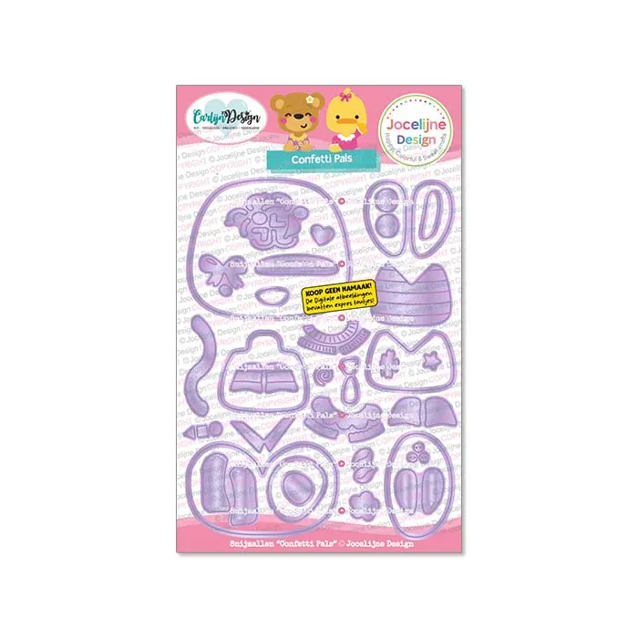CarlijnDesign Confetti Pals CDJD-0083 dies store portretter