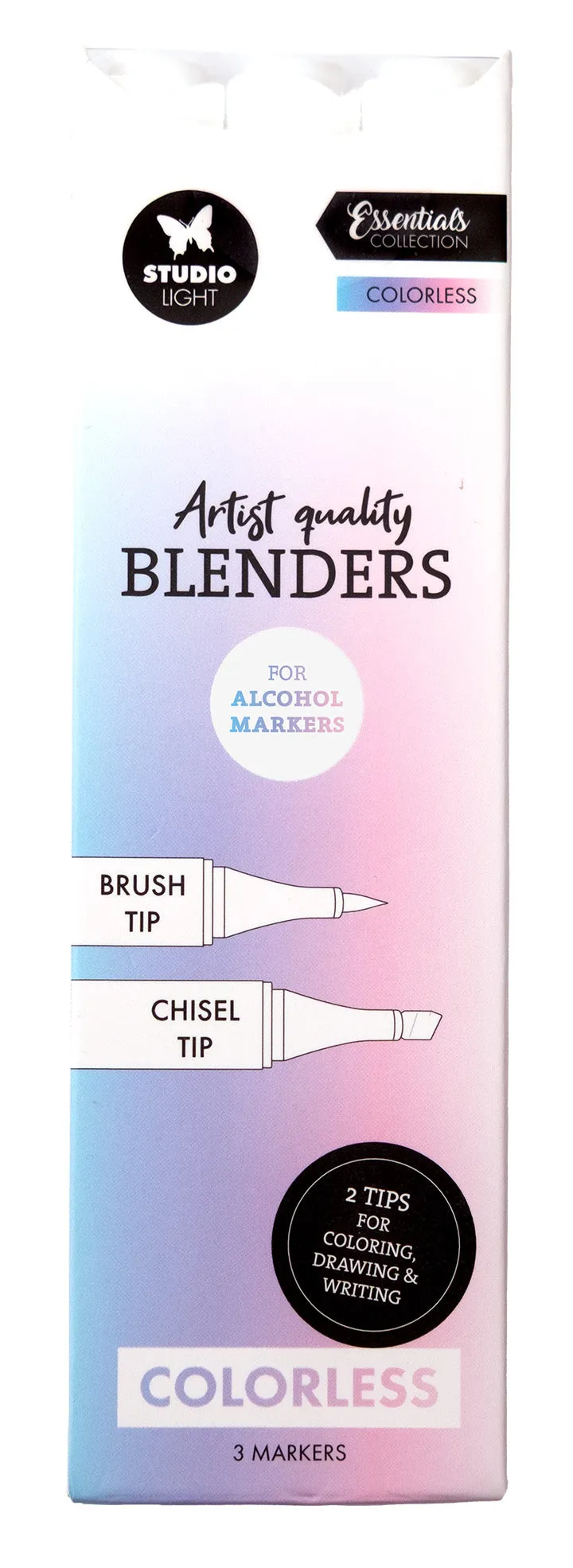 Studio Light Essentials Colorless Blender tusj 3 stk
