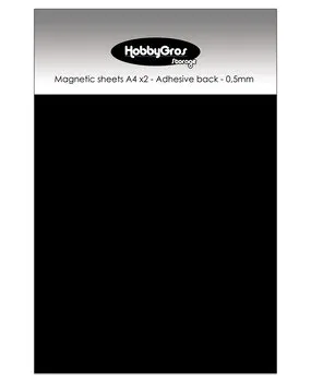 HobbyGros Magnetic Sheets magnetark A4 0,5 mm 2-pk