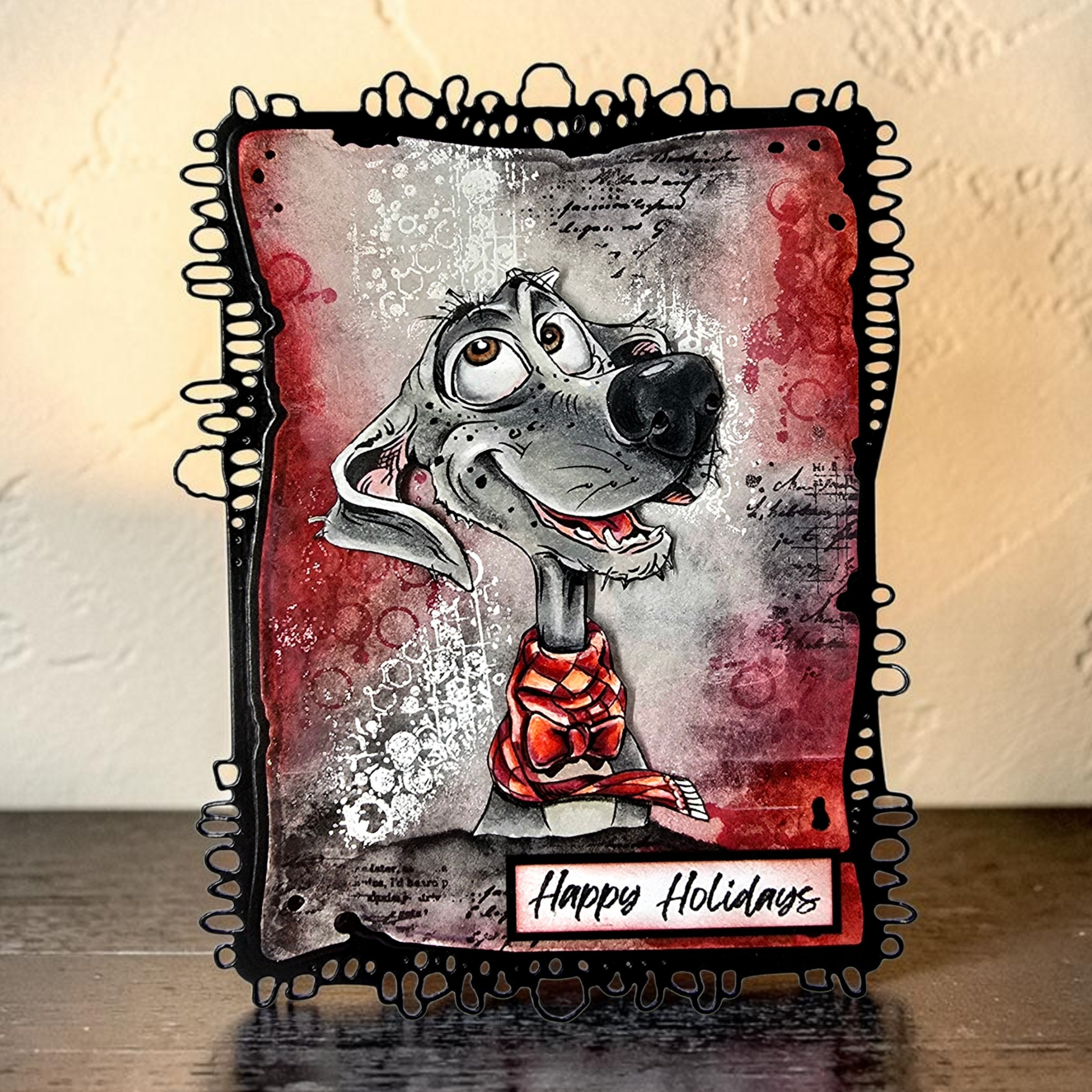 Aall and Create TP-1493 Merry Woofmas stempelsett A6 hund