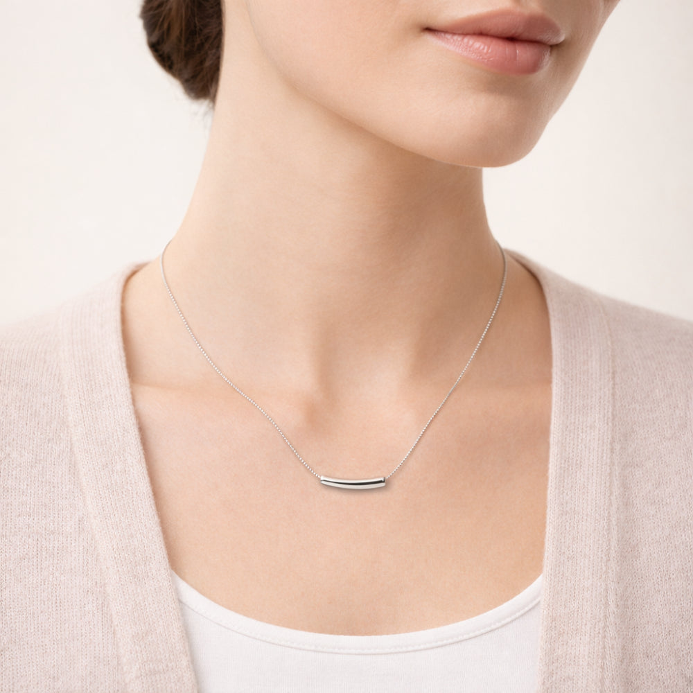 K&Co. Signature Jewellery Kenna Bead kjede sølv perle