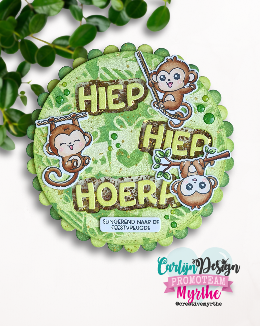 CarlijnDesign Creatieve aapjes CDSN-0358 dies match