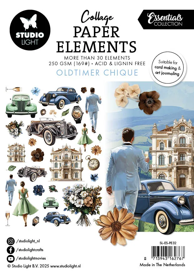 Studio Light Essentials Oldtimer Chique papirelementer