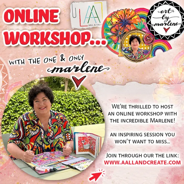 AALL & Create Online Workshop nettkurs Marlene art journal
