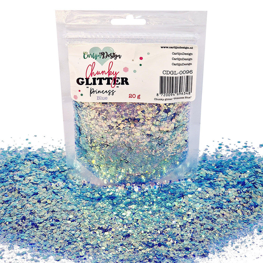 CarlijnDesign Princess 14 glitter combo 6x20g rosa