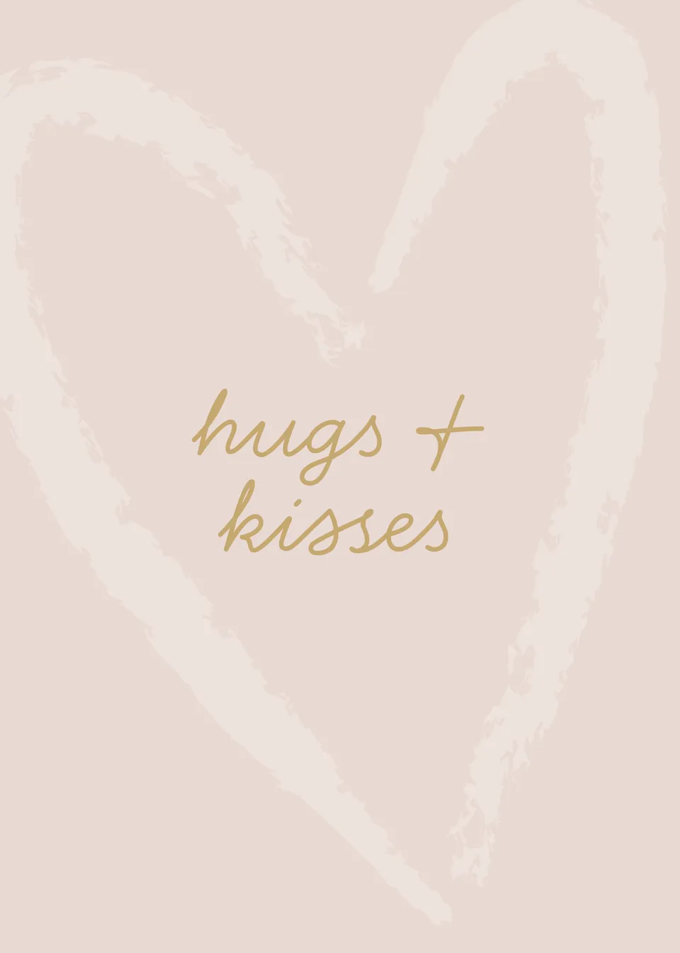 KaiserCraft Blushing Floral gratulasjonskort hugs & kisses