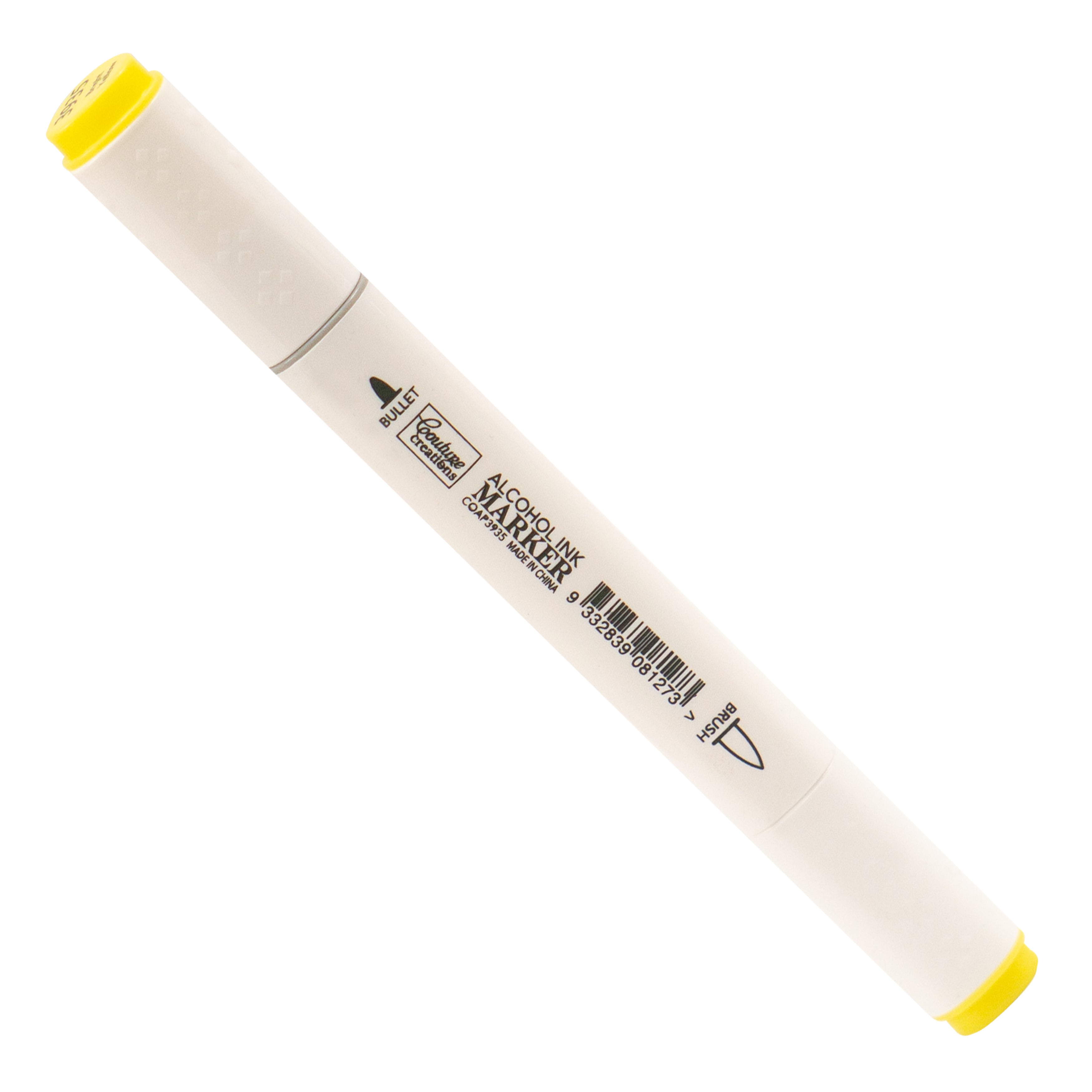 Couture Creations Twin Tip Bright Yellow tusj gul dobbel spiss