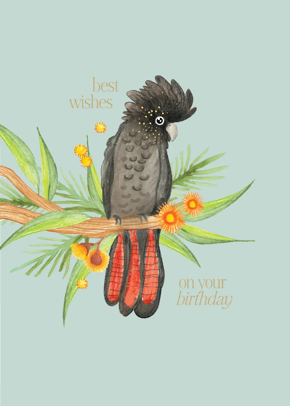 KaiserCraft Gumtree Friends Best Wishes gratulasjonskort 13x18