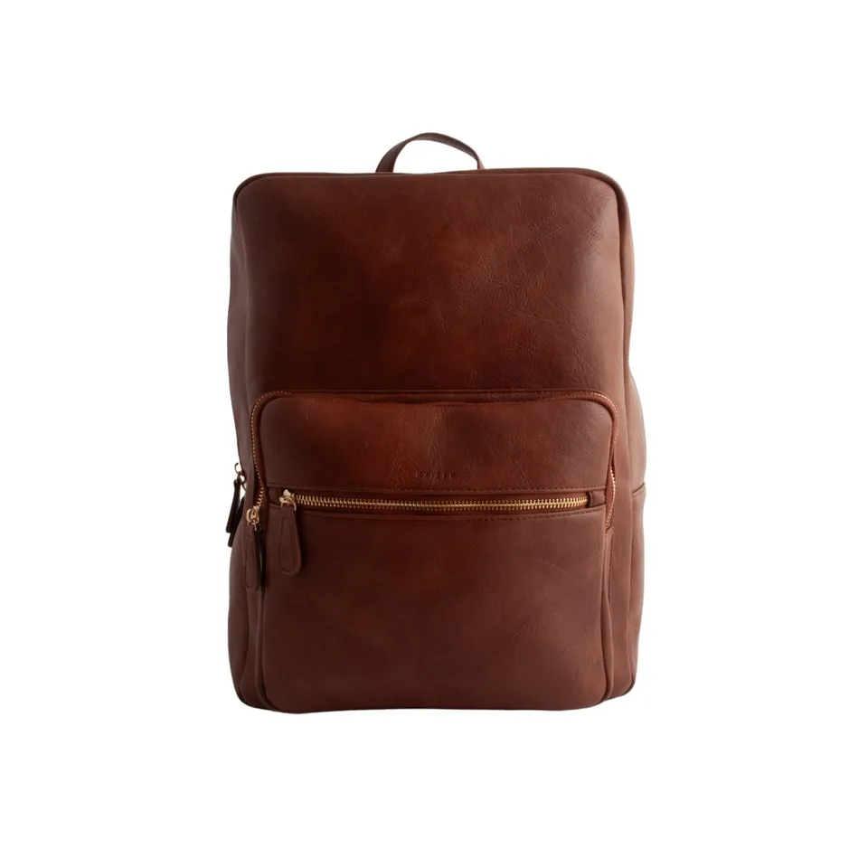 KaiserCraft Faux Leather ryggsekk tan kunstskinn 29x40 cm