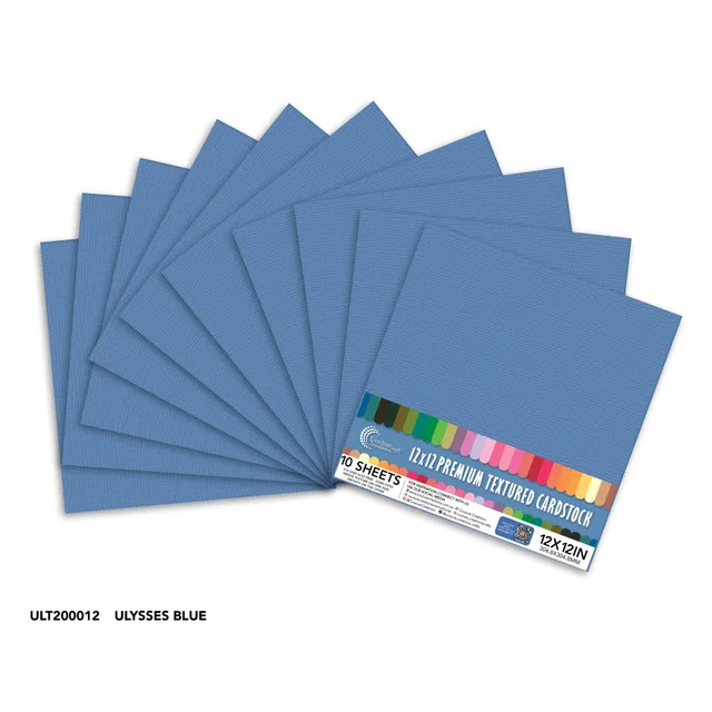 Couture Creations Ulysses Blue kartong 12x12 10 ark 216gsm blå