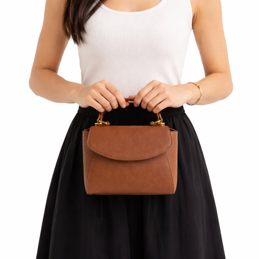 K&Co Journey Collection skulderveske tan 20 cm