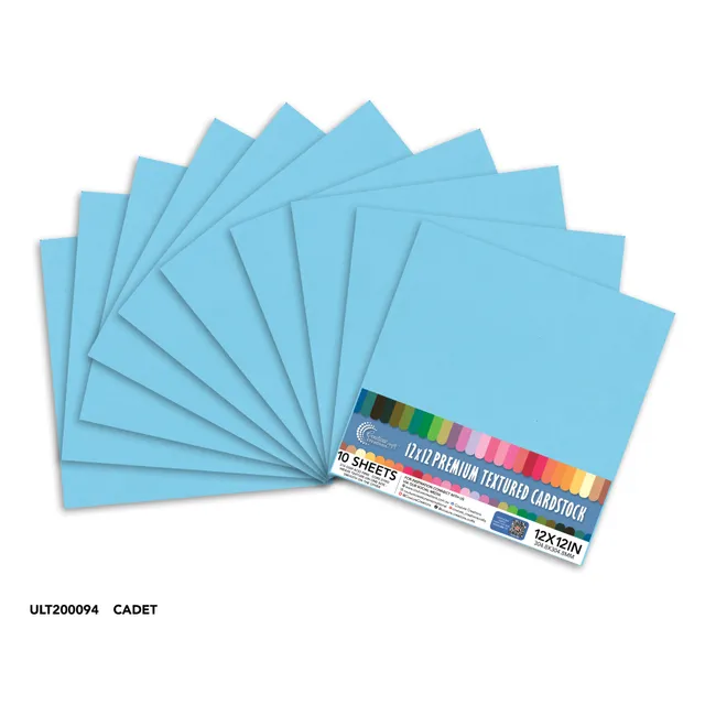 Couture Creations Textured Cadet kartong 12x12 10 ark 216gsm