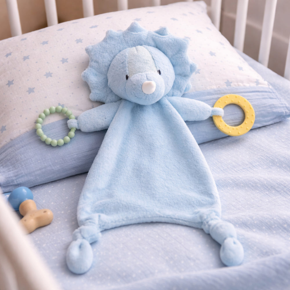KaiserCraft Wonderland koseklut baby Blue Dino bitering