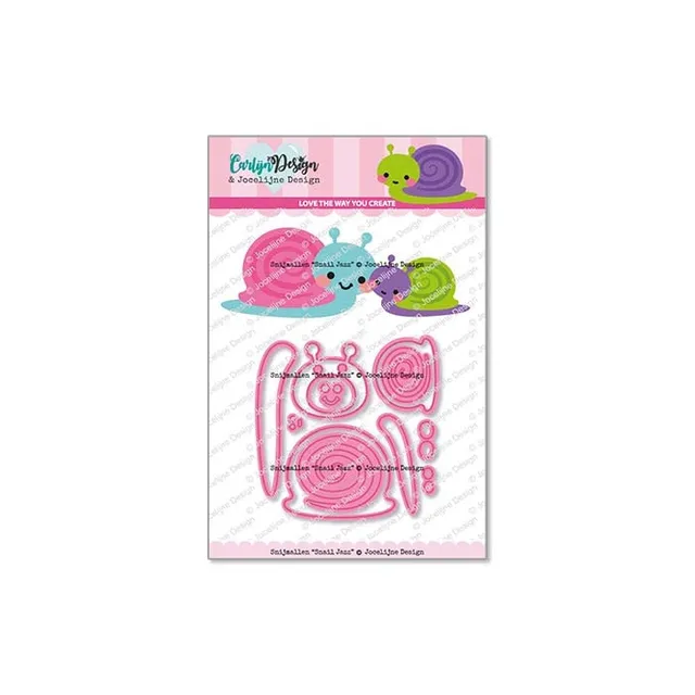 CarlijnDesign Snail Jazz CDJD-0028 dies snegle 2 stk