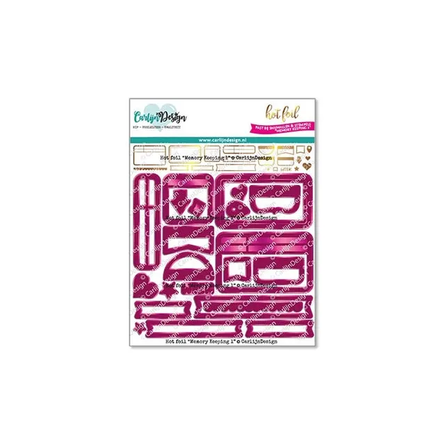 CarlijnDesign Memory Keeping 1 CDHF-0034 hot foil plate