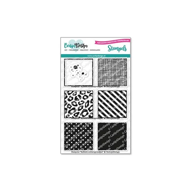 CarlijnDesign Alfabet CDST-0102 stempelsett bakgrunn A6