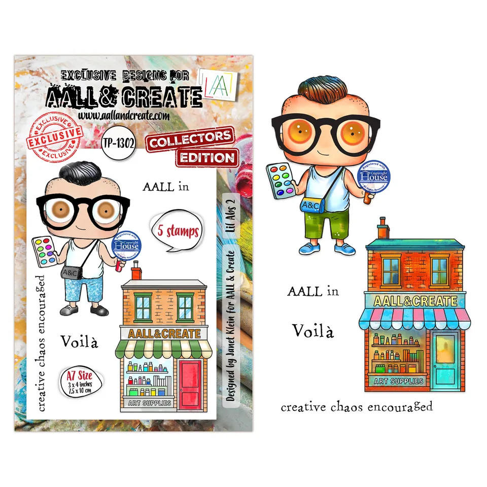 AALL & Create TP-1302 Lil Abs 2 stempelsett A7 samlerutgave