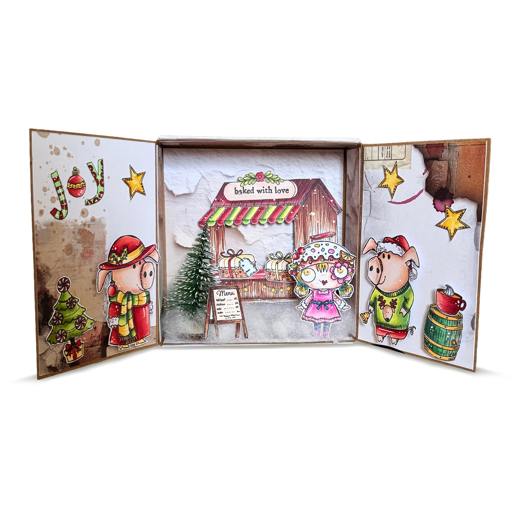 AALL & Create TP-1387 Holiday Pigs stempelsett A7 jul