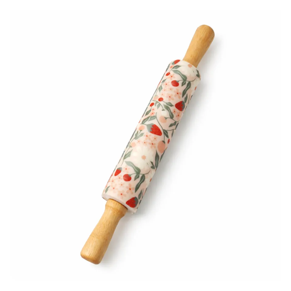 K&Co Rhubarb Berries & Blooms kjevle med mønster