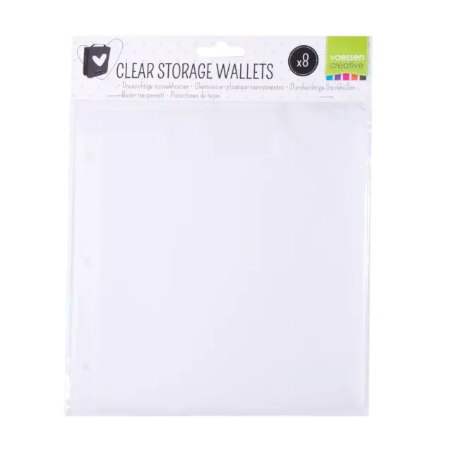 Korthobby clear storage wallets gjennomsiktige lommer