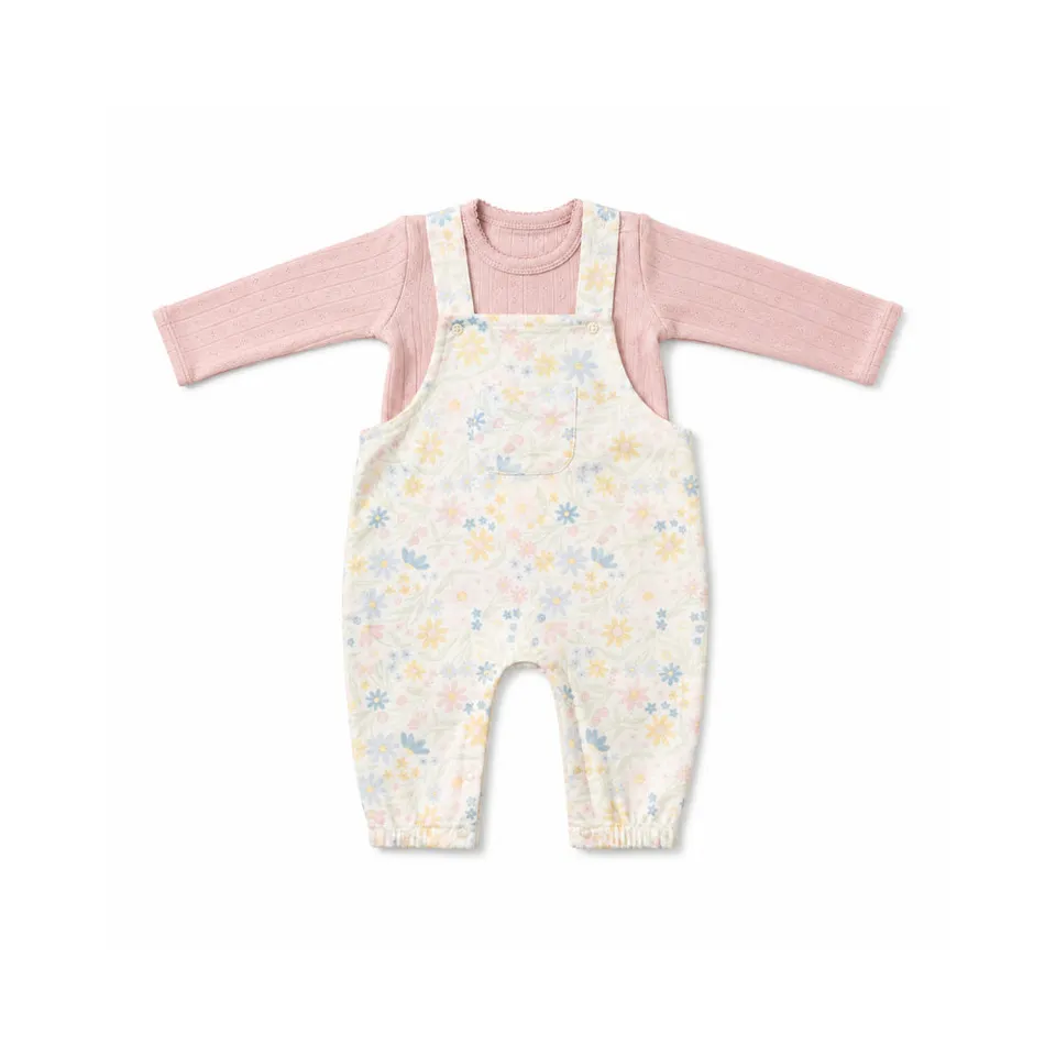 KaiserCraft Story Time Baby Blossoms sparkedressett 0–3 mnd bomull