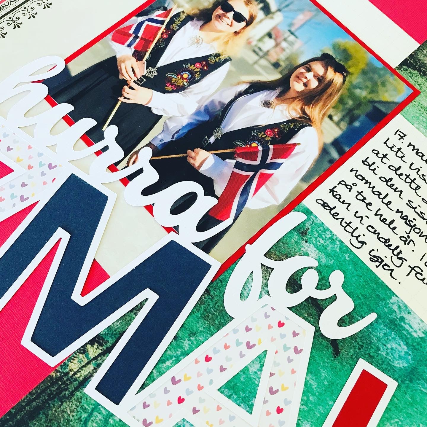 Papirglede Hurra for 17mai kuttefil SVG Cricut