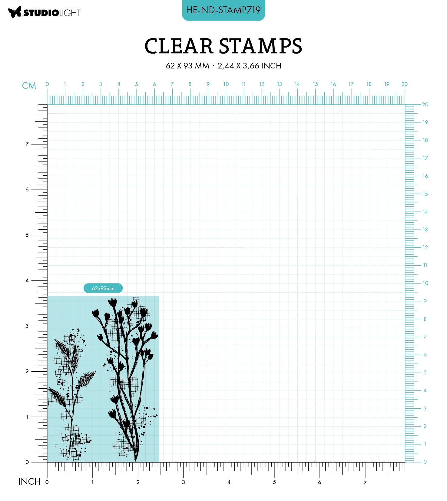 Studio Light Nature's Dream 2 Branches clearstamp kvist